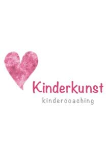 Logo KinderKunst orgineel kleuren repro in t zand 31 maart 2017